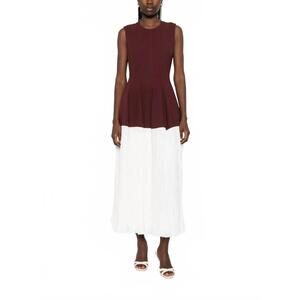 NEW SIMKHAI women's raleigh dress in mahogany multi